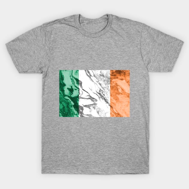 Flag of Ireland - Marble texture T-Shirt by DrPen